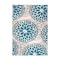 World Rug Gallery Modern Floral Circles Design 5'x7' Blue Area Rug 9099BLUE5X7 - alternate 5